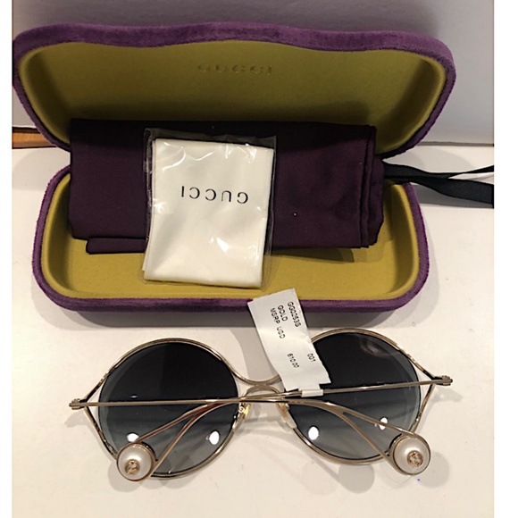 Gucci 60mm Round Sunglasses